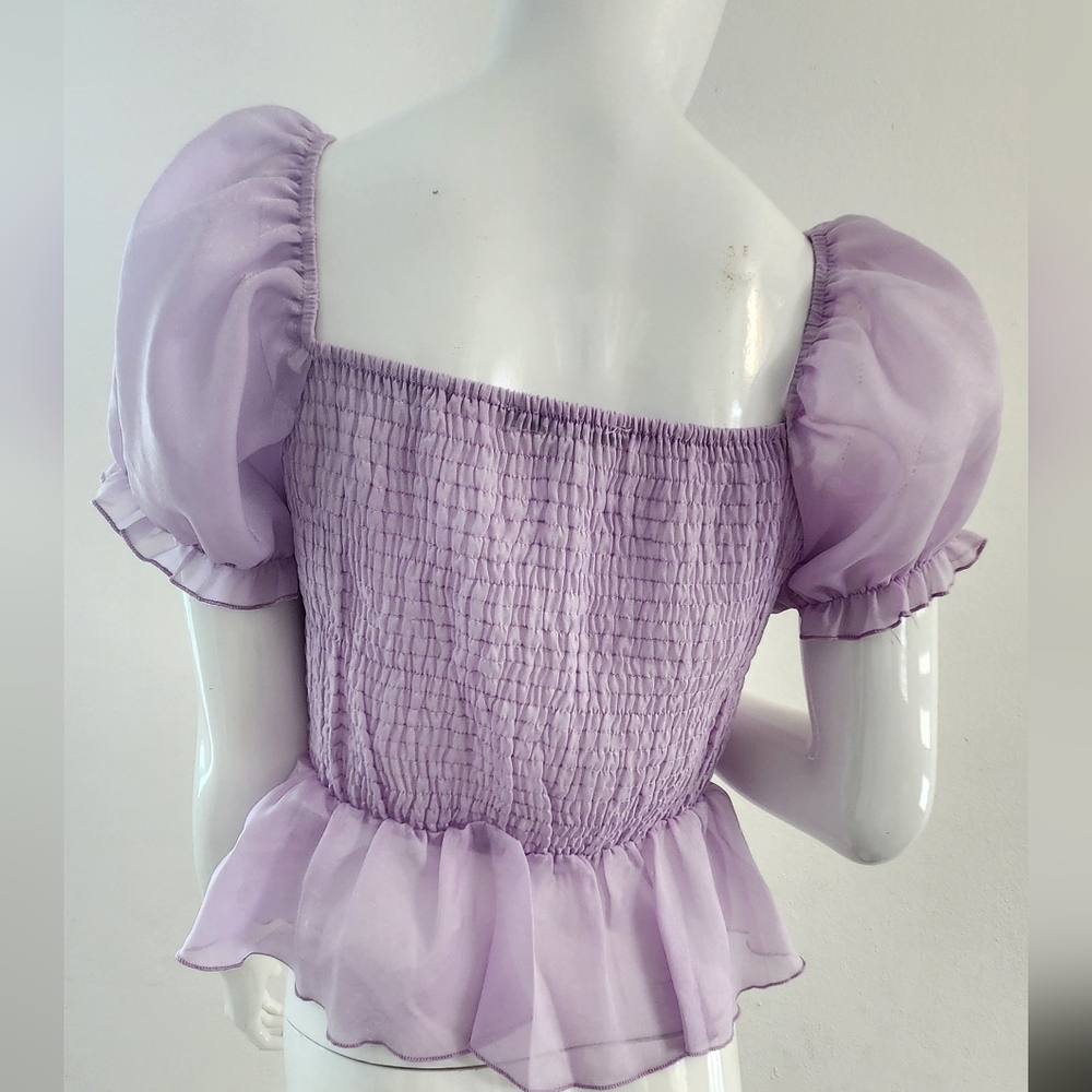 Haute Monde Lavander Color Women's Blouse Size Medium - Picture 4 of 12